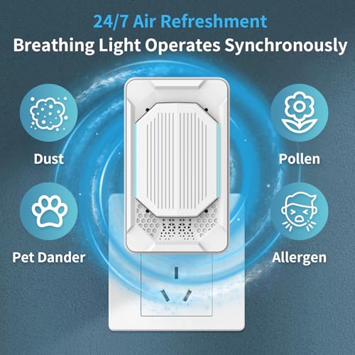 MONYEES 4-Pack Small Air Purifiers for Home & Bedroom Odor Dust Smoke