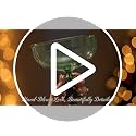 2 Pack Christmas Tree Coupe Glasses Hand Blown Cocktail Martini Glasses