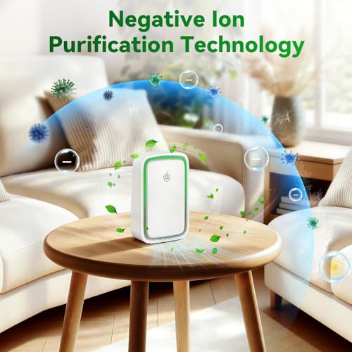 Negative Ion Air Purifiers Plug In 6 Pack - White, Adjustable Modes