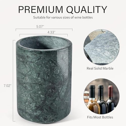 Marble Wine Bottle Chiller Bucket - Handcrafted Champagne Cooler for Parties D2204-BCS