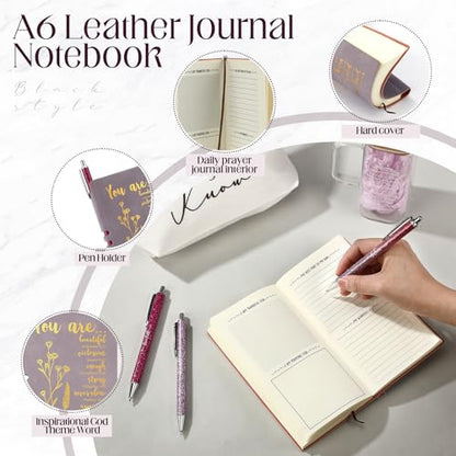 Christian Gifts Set for Women Bible Study Supplies Purple - Inspirational Faith Gift