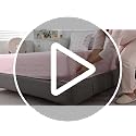 Pink Reversible Initial Letter A Comforter Set Queen Size - Black Pink Variation