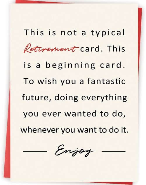 Funny Retirement Card for Women Men, Best Farewell Gifts for Coworkers, Coworker Leaving Card, Happy Retirement Gifts for Retired Friends Boss Teachers Nurses Dad Mom