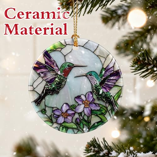 Hummingbird Christmas Ornament for Tree & Home Decor - Holiday Gift Idea - Variation of THIS listing