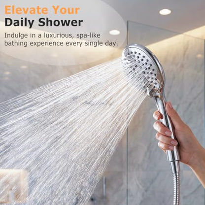 FEELSO High Pressure Handheld Shower Head Chrome - Shower Head Only