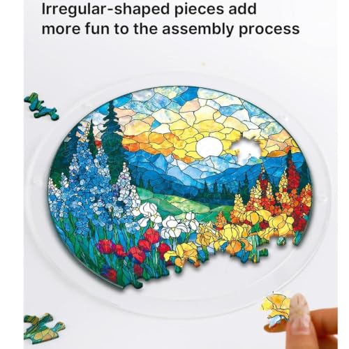 Starry Night Pug Suncatcher Puzzle - Crescent Moon Acrylic Art, 7.4 Inch Variation of this listing