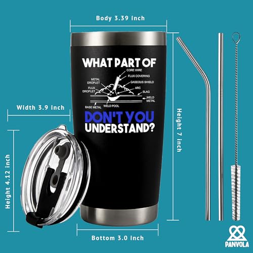 20oz Welders Gift Tumbler - Funny Insulated Stainless Steel Drinkware