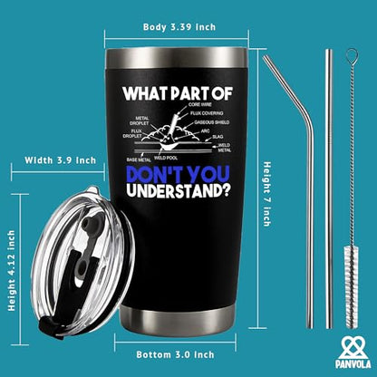 20oz Welders Gift Tumbler - Funny Insulated Stainless Steel Drinkware