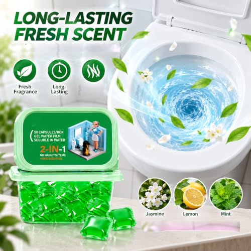 Bio-Enzyme Drain Deodorizer Pods 2pcs - Long-Lasting Fresh Scent for Kitchen & Bathroom Drains