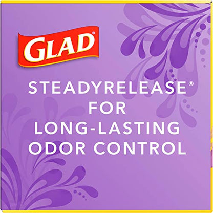 Glad ForceFlex Tall Kitchen Trash Bags, 13 Gallon, Gain Lavender, 40 Count (Package May Vary)