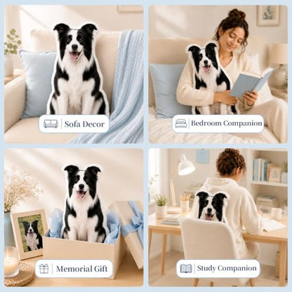 Personalized Pet Photo Pillow Custom Plush with Picture for Gift or Decor