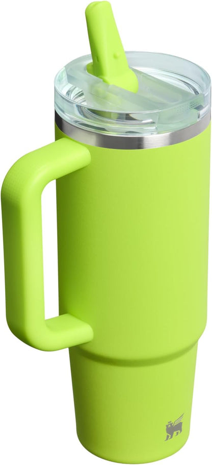 STANLEY Quencher ProTour 30 oz Tumbler - Leakproof Lid, Built-In Straw & Handle | Insulated, BPA-Free, Chartreuse