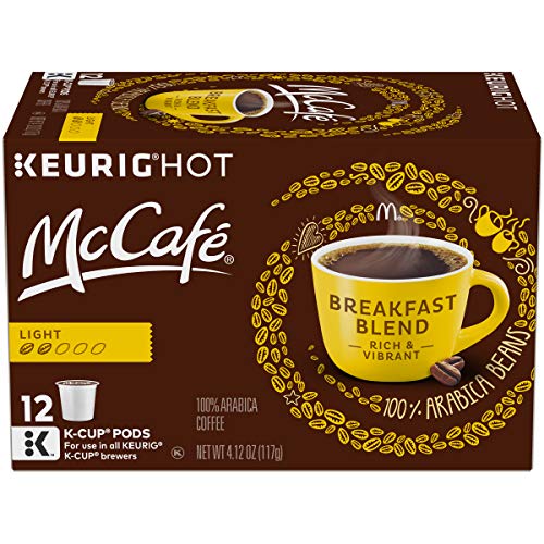 McCafé Breakfast Blend Light Roast K-Cup Coffee Pods (12 Pods)