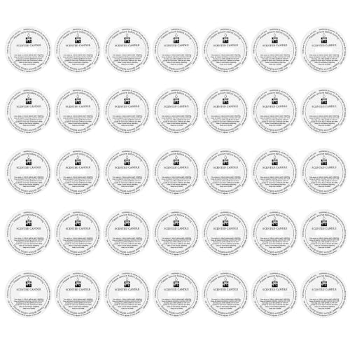 4.5cm Candle Dust Cover Protector - White Round Candle Lid 65 Pcs
