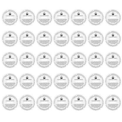 4.5cm Candle Dust Cover Protector - White Round Candle Lid 65 Pcs