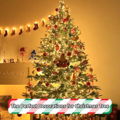 Warm White 1600 LEDs Christmas String Lights with Remote 105ft Waterproof Modes