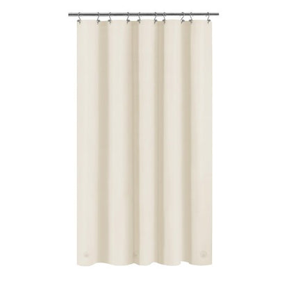 Barossa Design 54W x 78H Stall Shower Curtain Liner Beige - Waterproof Lightweight PEVA Plastic Shower Liner with 3 Magnets & Metal Grommets - Beige