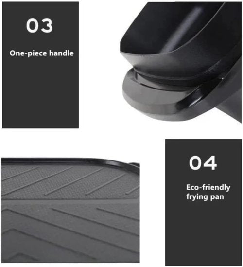 Electric 2 in 1 Grill with Shabu Shabu Hot Pot. Multifunctional Indoor Teppanyaki Korean BBQ Capacity for 2-5 People