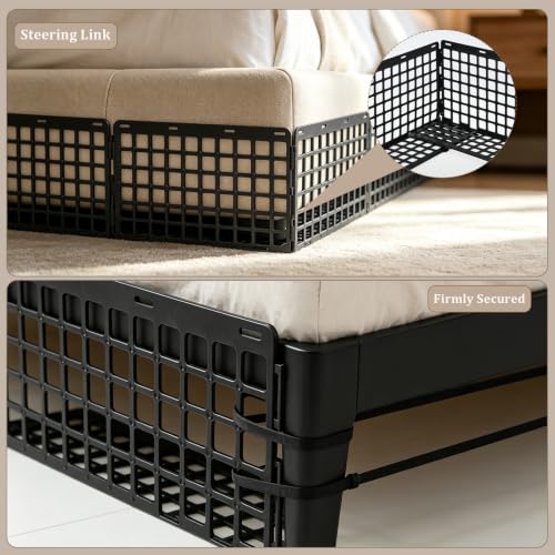 12Pcs Pet Under Bed Blocker - Plastic Couch Barrier for Cats and Dogs