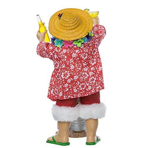 Fabriche Beach Santa Set of 2 - 10-Inch Multicolor Holiday Decor