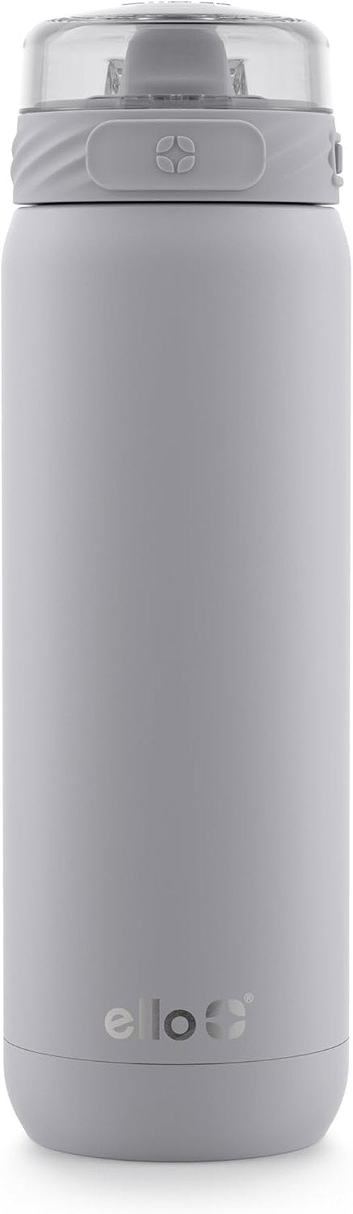 Ello Cooper 32oz Stainless Steel Water Bottle - Double Walled, Vacuum Insulated, Leak Proof | Grey