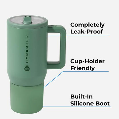 HydroJug Kids - 20 oz Insulated Kids Water Bottle with Flip Straw & Handle | Leak-Proof & Durable | Perfect for School, Sports, Lunch, Travel & Camp, Pink Sugar