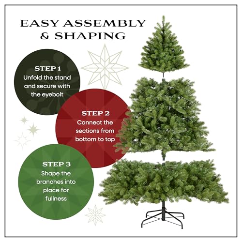 9ft Unlit Kingswood Fir Slim Artificial Christmas Tree - Tree