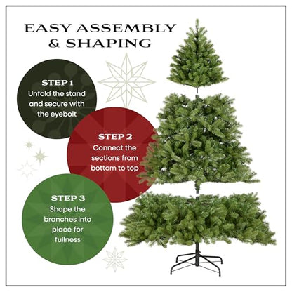 9ft Unlit Kingswood Fir Slim Artificial Christmas Tree - Tree