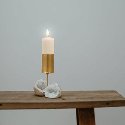 Cabilock Christmas Candle Holder Stake Set - 6 Metal Taper Holders for Table Centerpiece | Wedding & Party Decor