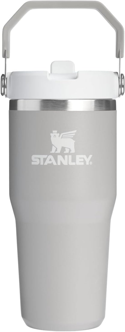 STANLEY IceFlow 2.0 Tumbler - 14 oz Insulated Stainless Steel Water Bottle with Flip Straw & Handle | Ash