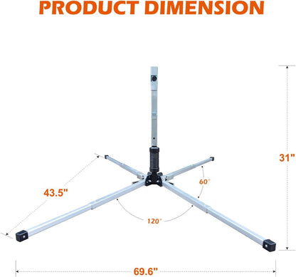 Roll Up Sign Stand - Portable & Durable Traffic Safety Display Holder | Easy Setup for Outdoor Use