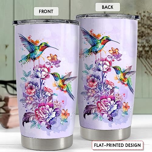 Hummingbird 20oz Stainless Steel Insulated Travel Mug - Gift for Women & Girls