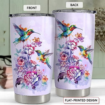 Hummingbird 20oz Stainless Steel Insulated Travel Mug - Gift for Women & Girls