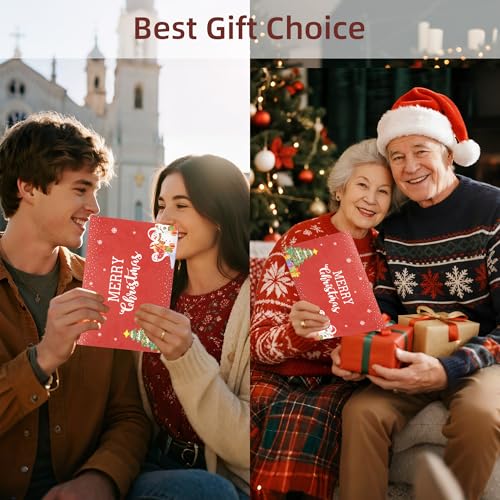 Musical Christmas Card with Lights & 3D Pop-Up Scene - Envelopes Included