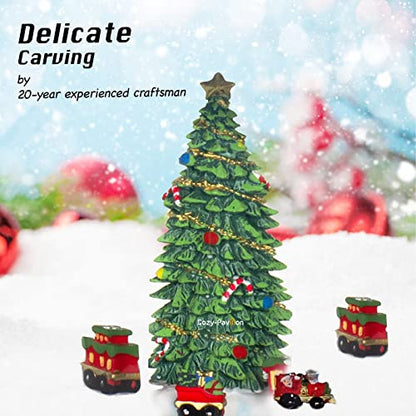 Christmas Snow Globe Lantern with Music & Swirling Glitter - Nutcracker & Train Rotating Decor, 12.7"