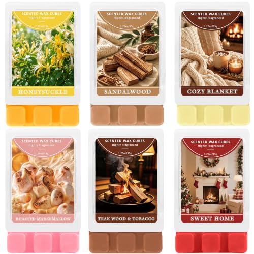 STRN Wax Melts - Soy Wax Cubes Fall Scented Set Yellow - Long Lasting Fragrance