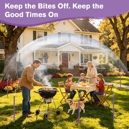 Purple 30 Pack Extra Thick Citronella Mosquito Incense Sticks Outdoor Use Safe & Long-Lasting