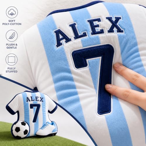 Personalized Soccer Jersey Pillow with Name & Number - Soccer 1
