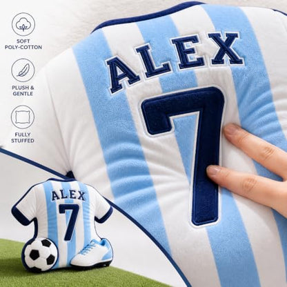 Personalized Soccer Jersey Pillow with Name & Number - Soccer 1