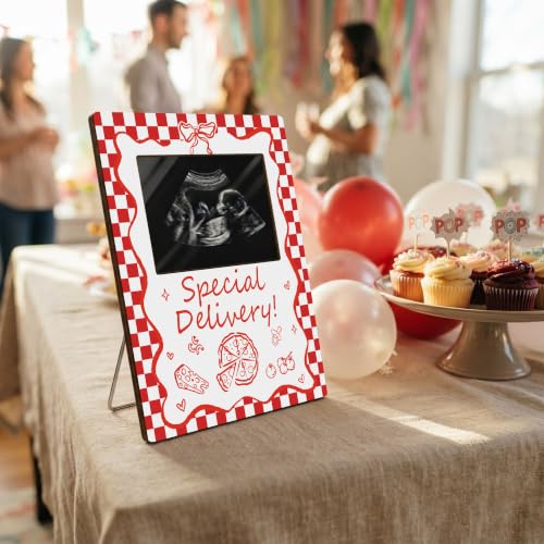 Special Delivery Ultrasound Photo Frame - Baby Announcement Keepsake, 4x6 Inch, Baby Shower Gift, Pregnancy Memory, Variation of THIS listing