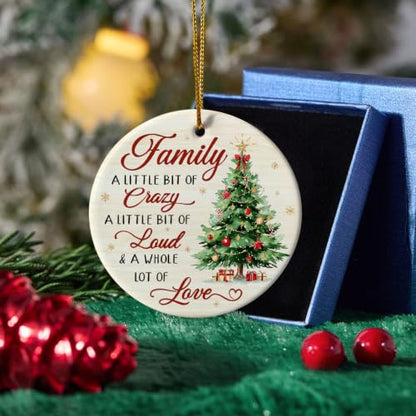 Family Ornament, Family Christmas Ornament 2026 - Variation 01