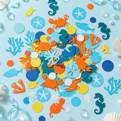 Ocean Party Confetti Table Scatter - Under the Sea Underwater Decor