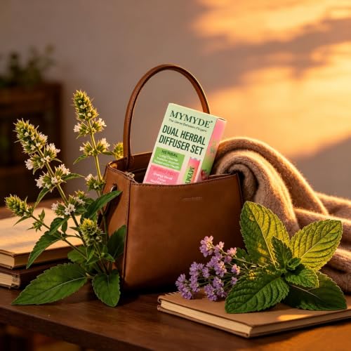 MYMYDE Green Flavored Air Device with Thyme Mint & Strawberry Mint - Switchable Portable Aroma Diffuser