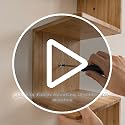 Premium Bamboo Corner Wall Shelf 4-Tier Floating Corner Shelving Unit