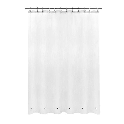 Mrs Awesome Short Shower Curtain Liner with 6 Magnets 72 x 66 inch Frosted Thick PEVA Waterproof Plastic Shower Curtain 72x66, Frost