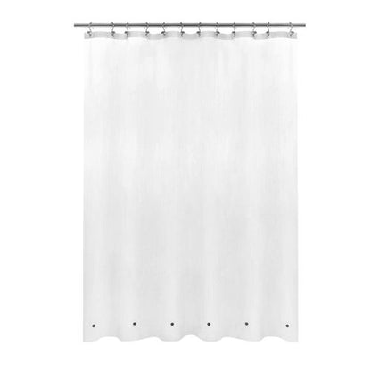 Mrs Awesome Short Shower Curtain Liner with 6 Magnets 72 x 66 inch Frosted Thick PEVA Waterproof Plastic Shower Curtain 72x66, Frost