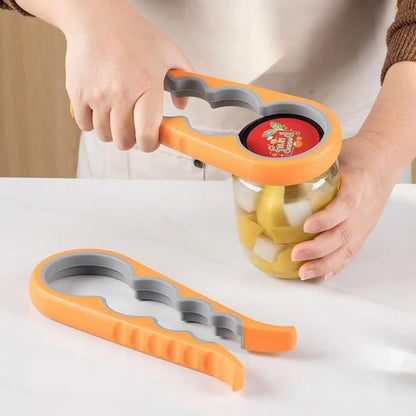 Easy Grip - Multi-Use Jar, Bottle & Can Opener for Seniors with Arthritis | Ideal for Weak Hands