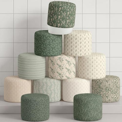 Grandmillennial Felt Toilet Paper Cover Set - Reusable 12 Pcs, Floral Design