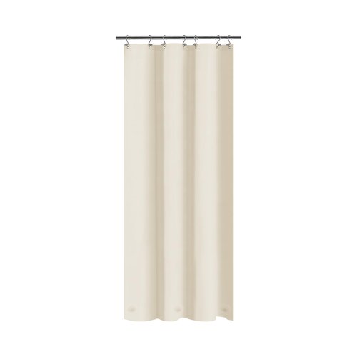 Barossa Design Beige Stall Shower Curtain Liner 36" W x 72" H - Waterproof PEVA Plastic Shower Liner for Small Bathroom Stall, Lightweight Bath Curtain with 3 Magnets & Metal Grommets - Beige