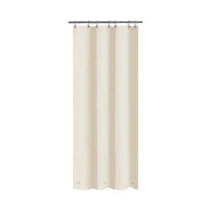 Barossa Design Beige Stall Shower Curtain Liner 36" W x 72" H - Waterproof PEVA Plastic Shower Liner for Small Bathroom Stall, Lightweight Bath Curtain with 3 Magnets & Metal Grommets - Beige